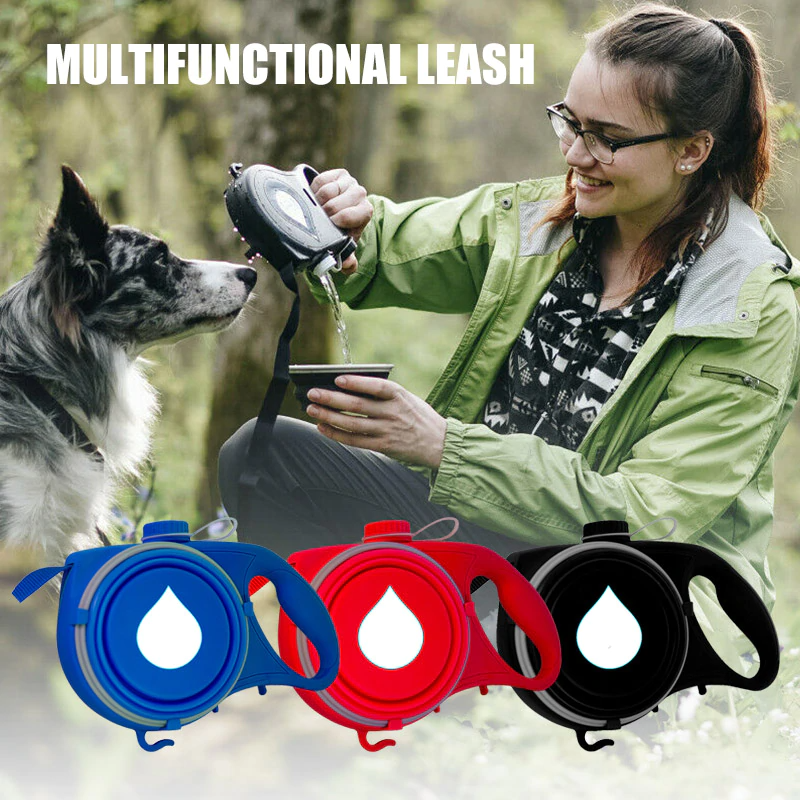 purpose dog leash, water container dog leash, puppy leash, dog lead leash, pet on a leash