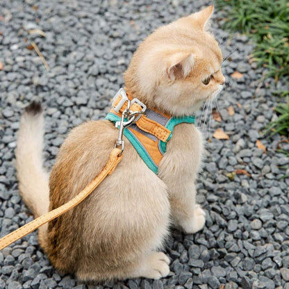 cat harness set,cat leash and harness set, cat harness leash set, harness and leash set for cats, Adjustable Cat Harness Set