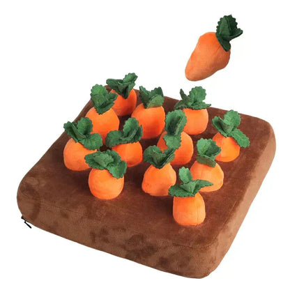 carrot farm interactive plush dog toy, dog toy, best dog toys, pet dog toy, pet smart dog toys, dog toy shop, best dog toys ever