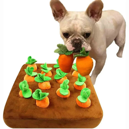 carrot farm interactive plush dog toy, dog toy, best dog toys, pet dog toy, pet smart dog toys, dog toy shop, best dog toys ever