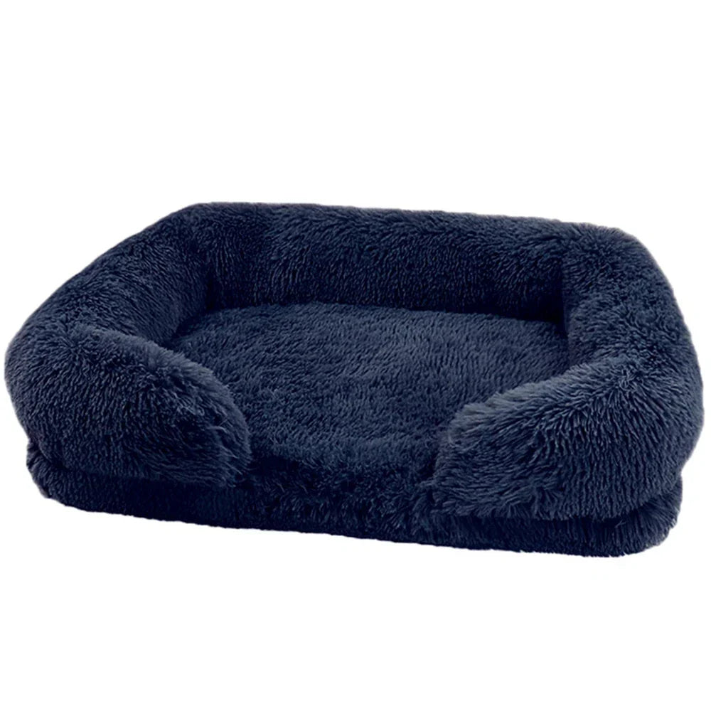 super warm plush dog bed, dog beds super soft, dog beds for large, breathable pet bed, rectangle warming dog bed