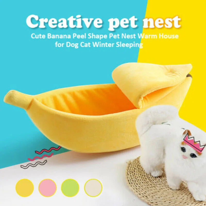 best cat banana bed, modern cat bed, best cat bed for warmth, kitty bed, banana cat bed