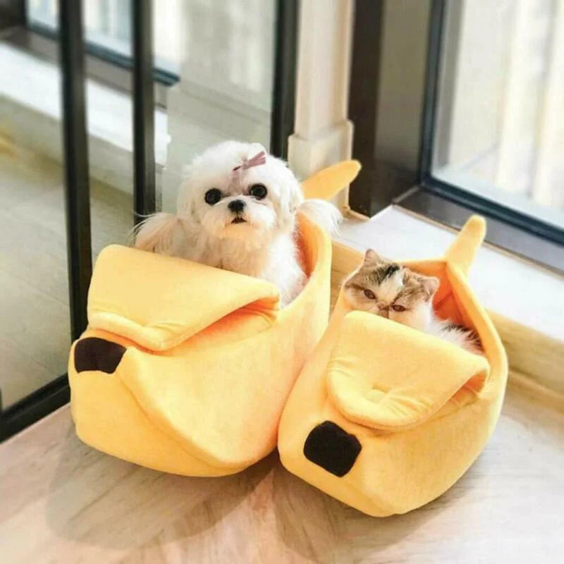 best cat banana bed, modern cat bed, best cat bed for warmth, kitty bed, banana cat bed