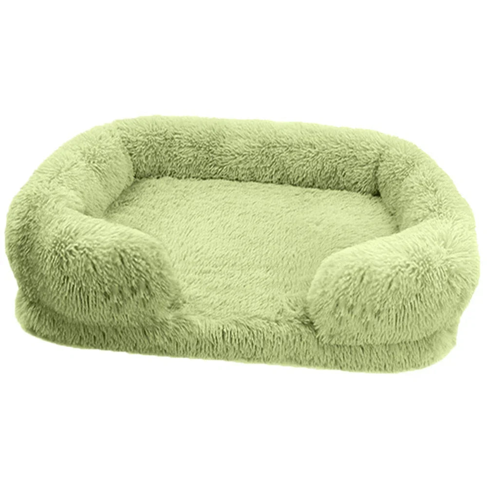 super warm plush dog bed, dog beds super soft, dog beds for large, breathable pet bed, rectangle warming dog bed