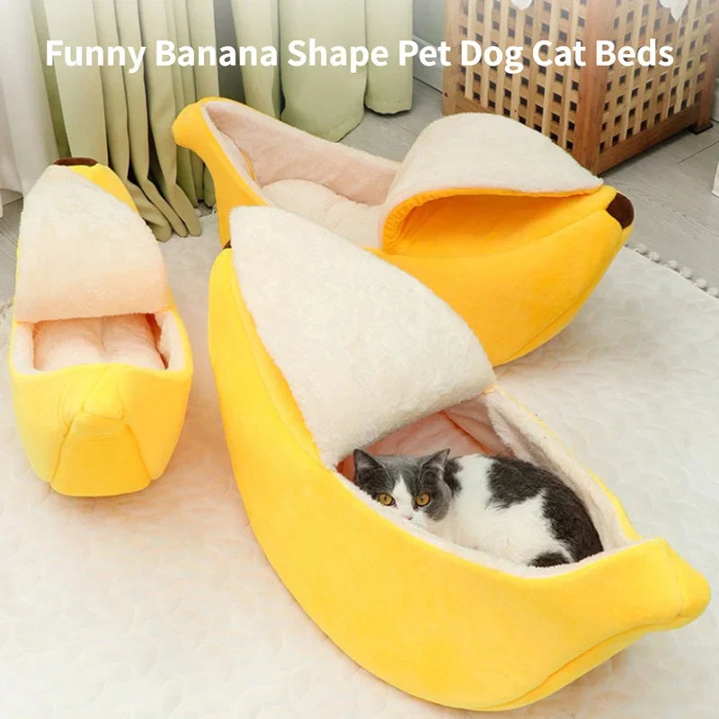 best cat banana bed, modern cat bed, best cat bed for warmth, kitty bed, banana cat bed