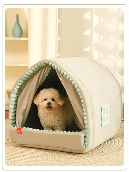 Enclosed House bed for pet, pet beds on sale, best cat beds, best soft dog bed, stylish cat bed